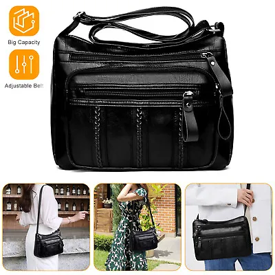 Women Shoulder Handbag Cross Body Pouch Bag Leather Cell Phone Purse Wallet Case • $9.98