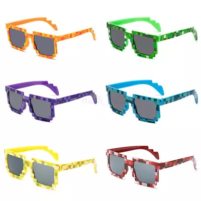 Thug Life Sunglasses Deal With It 8/6 Bit Pixel Glasses Cool Fashion Goggles HOT • $16.01