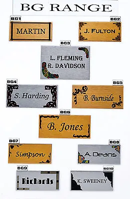 House Sign Plaque Personalised Name Plate Door Number New Flat Nameplate • £6