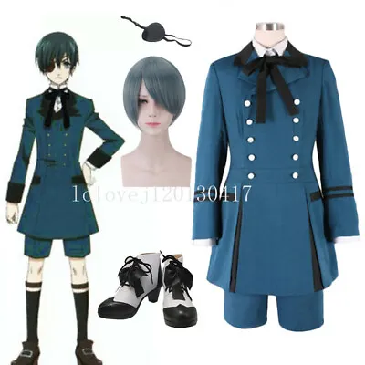Black Butler Ciel Phantomhive Cosplay Costume Cospaly Halloween Party Outfit • $21.61