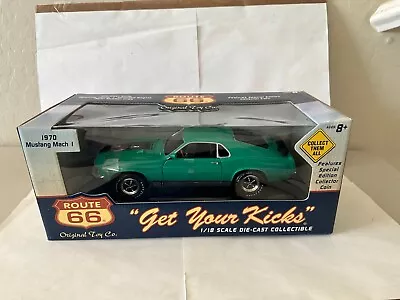 Route 66 1970 Mustang Mach 1 Get Your Kicks 1:18 Scale P67 • $43.99