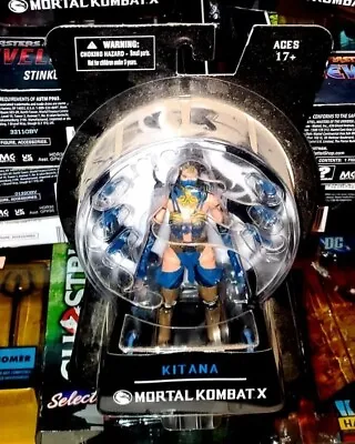 🎮Mezco Mortal Kombat  Kitana Sexy New Rare Video Game Figure 🎮 • $75