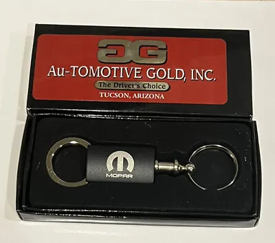 MOPAR Key Ring Chrome Black Aluminum Valet Keychain • $13.50