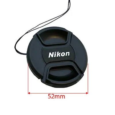 52mm Nikon Lens Cap Cover Keeper Front For Canon Nikon D5 D800 D3200 D5200 D7100 • $18.99