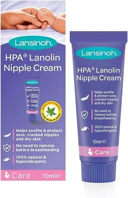 Lansinoh HPA Lanolin Nipple Cream For Sore Nipple & Cracked Skin 40ml • £10.99