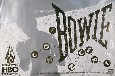 $34.99 • Buy David Bowie 1984 Let's Dance HBO Concert Original Promo Poster 