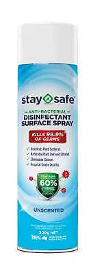 6 X Stay Safe (Australian Made) Disinfectant Surface Spray Unscented 60% Ethanol • $55