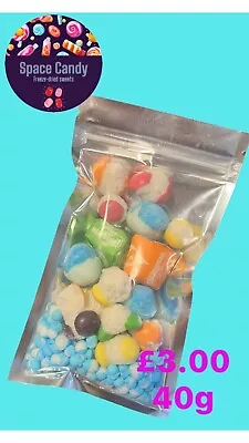 Freeze-dried Sweets Mix 40g Pouch (Skittles Millions And Bonbons) Vegan Halal • £3