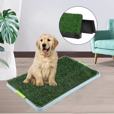£23.99 • Buy Pet Dog Toilet Mat Indoor Restroom Training Grass Potty Pad Loo Tray Pad 67cm