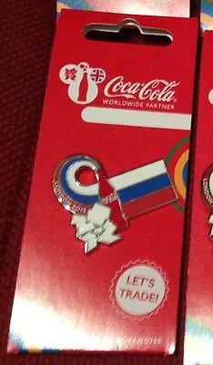 London 2012 Olympics Coca Cola Russia Flag Pin Badge  • £1.99