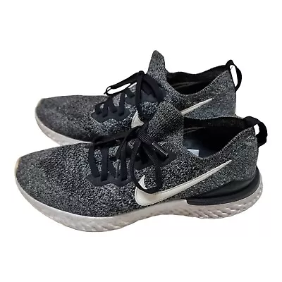 NIKE Epic React Shoes Mens Grey Runners Size 9.5 US 8.5 UK 43 EU Ready To Go👟 • $49.95