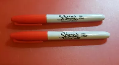 New! 2x Sharpies ~ Red Color FINE POINT Sharpie • $7.49