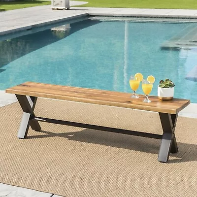 $165.99 • Buy Sanil Outdoor Teak Finished Acacia Wood Dining Bench
