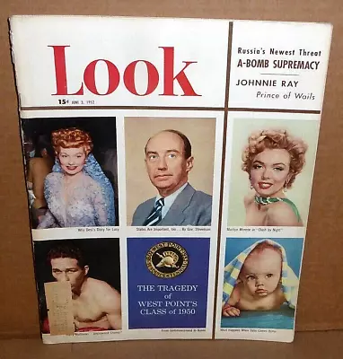 Marilyn Monroe Lucille Ball I Love Lucy Cover Look Magazine June 3 1952 • $29.99