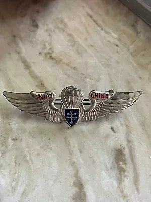 Original French Indochina Vietnam Drago Paris Commando Badge Airborne Jump Wings • $29.99