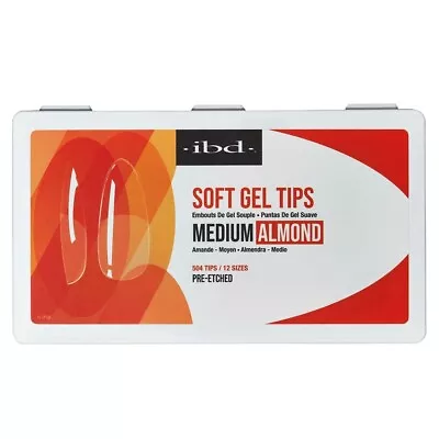 Ibd Soft Gel Tips Box - Medium Almond (504pcs 12 Sizes) • $17.99