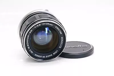 Minolta MC Rokkor-HG 35mm F2.8 MD Mount Lens W/ Original Caps Works Great! • $99.99