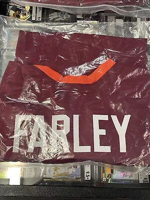 Caleb Farley Autographed Virginia Tech Custom Football Jersey - BAS COA XL • $49.99