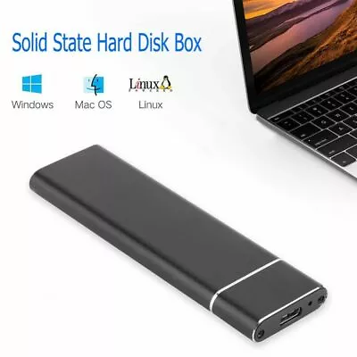 M.2 NGFF SSD SATA To USB 3.1 External Enclosure Storage Aluminium Case Adapter • $16.99