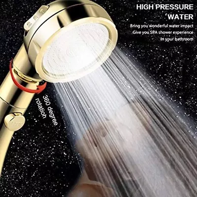 Shower Head Gold With On/Off Switch For RV Caravan Mobil Motor Home Replacement • $19.99