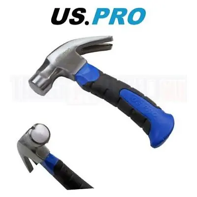 US PRO Tools 10oz Stubby Claw Hammer With Nail Starter 3441 • £4.50