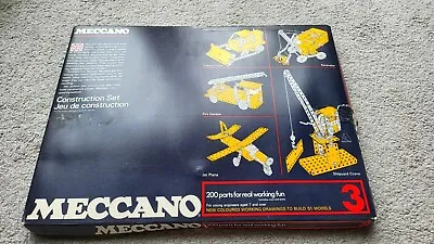 Vintage Meccano Set  1970s Incomplete Original Box Manual • £31.50