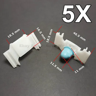5X Door Fender Moulding Clips Retainers With Rubber Caps For VW GOLF 3 VENTO • $8.39