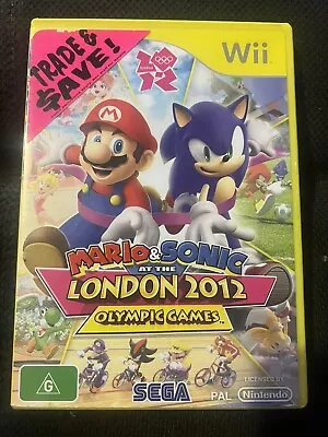 Mario & Sonic At The London 2012 Olympic Games - Nintendo Wii Game - PAL - Sega • $19.90