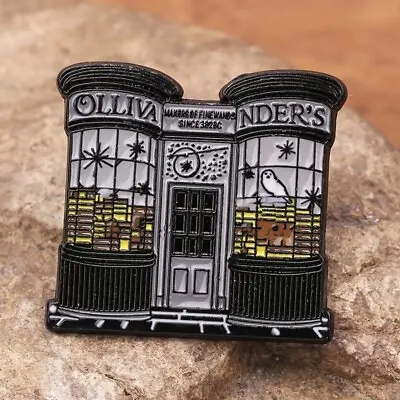 Harry Potter Ollivanders Wand Shop Enamel Pin Badge • £3.95