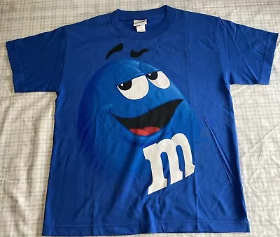 M & M Blue Candy T-Shirt  Youth Size Medium Unisex • $19.95