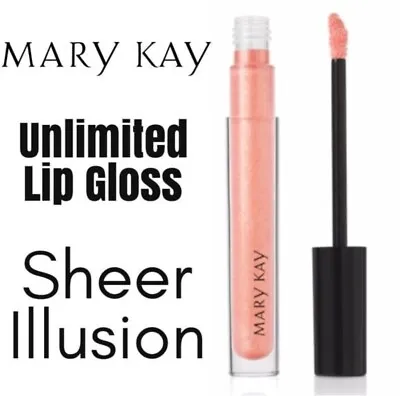 New In Box Mary Kay Unlimited Lip Gloss Sheer Illusion Shimmer Full Size • $9.99