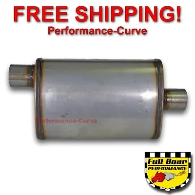 2.5  O/C Performance Exhaust Muffler MAX FLOW Stainless Steel 4x9 MF1226 • $46.95