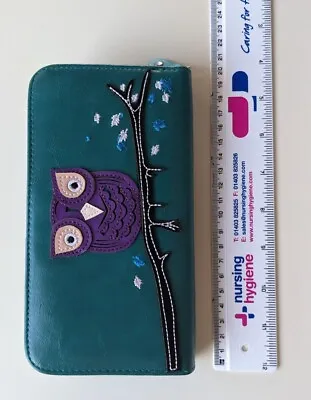 £2 • Buy Owl Wallet Purse Green And Purple