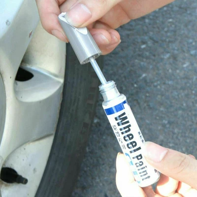 $3.65 • Buy Alloy Wheel Touch Up Pen Repair Paint W/ Brush Curbing Scratch Maker Tool Yy