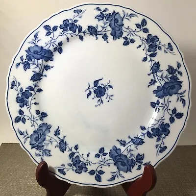 Vintage Royal Meissen Fine China Japan Blue Flower Dinner Plate 10.5” • $10.99