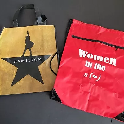 Hamilton Musical Women In The Sequel S(=) Red Drawstring String Bag Shop Tote • $19.95