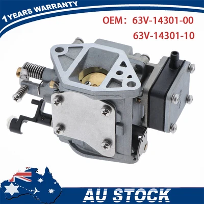 $75.69 • Buy Carburetor Assy Fit For YAMAHA 2-stroke 9.9hp 15hp 63V-14301-00 63V-14301-10 ~