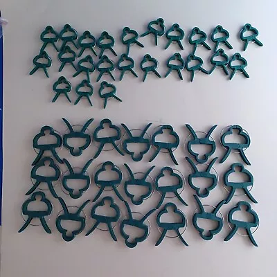 44 Plant & Garden Stake Clips Support Tomato Vegetable Trellis Ties 2 Size • $11