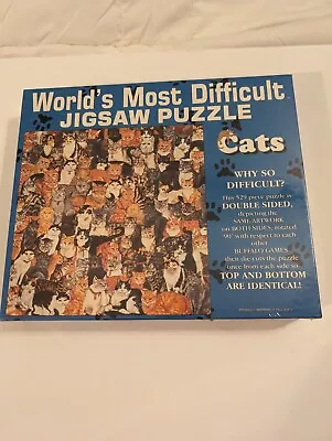 World's Most Difficult Jigsaw Puzzle Cats Version 529 Pieces 1996 Buffalo Games • $16.80