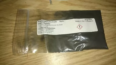 Manganese Dioxide -MnO2 100 Grams • $14.99