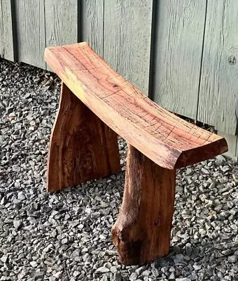 36” Skinny Rustic Primitive Oak Wood Live Edge Bench • $148