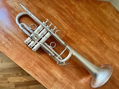 CarolBrass Professional C Trumpet - Satin Silver Finish - 2 Trumpet Case • $1450