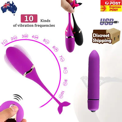 Wearable 10-speed Egg Vibrator G Spot Remote Control Bullet Clit Women Sex Toys • $13.95