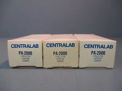 Centralab Rotary Switch PA-2000 1 Pol-12 POS Shorting Steatite NEW LOT OF 3 • $59.99