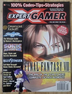 Expert Gamer Magazine FF Final Fantasy 8 Dreamcast Kickoff Issue 64 October 1999 • $9