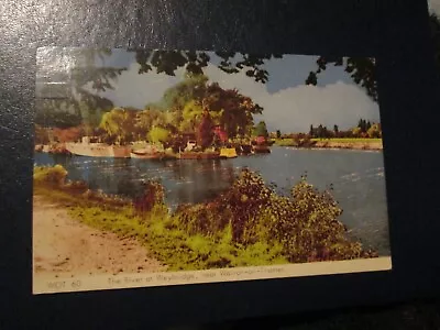 Postcard Of The River At Weybridge Near Walton-on-Thames (posted 1966) • £1.99