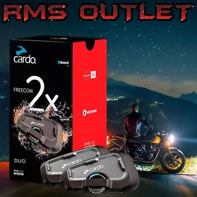 Cardo Scala Rider Freecom 2X Duo Motorcycle Intercom System Bluetooth Headset • $396.63