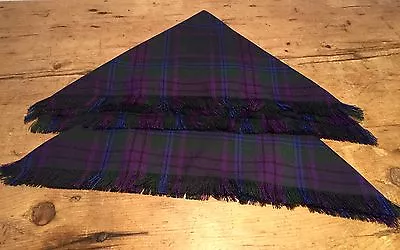 £18 • Buy New Napkins Set Of 2 Spirit Of Scotland Tartan 141/2  Sq Reversible Fringed Edge