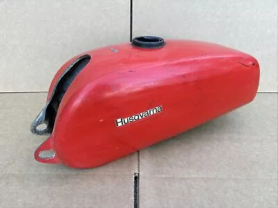 Vintage Aftermarket Husqvarna Narrow Fuel Gas Tank Fiberglass 70s Cycle Craft • $175