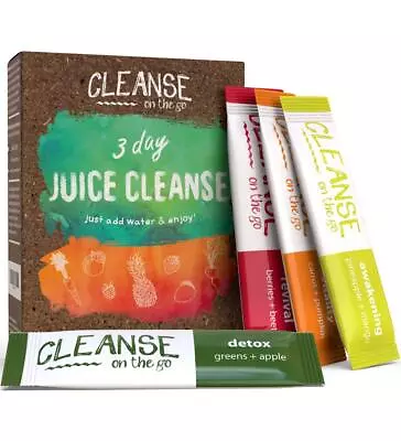 - 3 Day Juice Cleanse - Just Add Water - 21 Powder Packets • $69.21